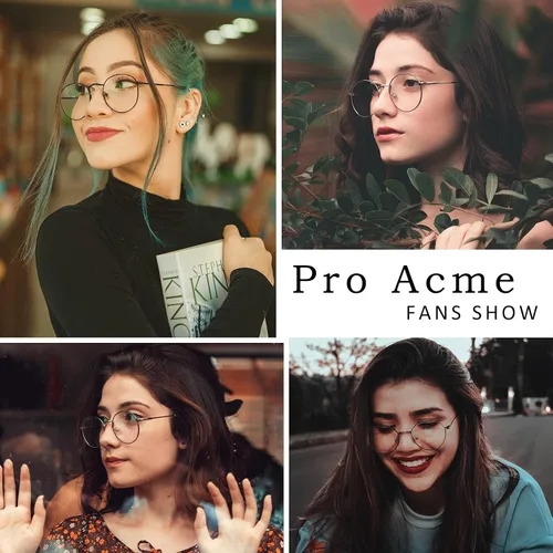 Vista 6 de Pro Acme Gafas redondas con marco de metal retro transparente sin receta