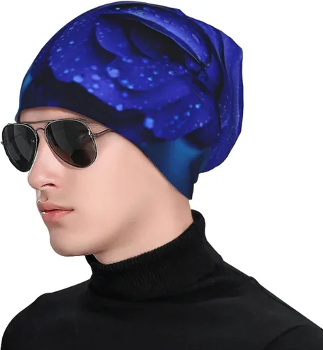 Vista 4 de Green Cactus Adult Fashion Knitted Elastic Beanie Hat Sweat Absorbing Unisex Four Seasons Outdoor Sports Home