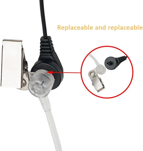 Vista 3 de Auricular de tubo acústico con micrófono PTT compatible con Uniden GMR 2 MOICO M880 T228 T328 T388 GMR5089-2CKHS GMR1636-2C Walkie Talkie Radio