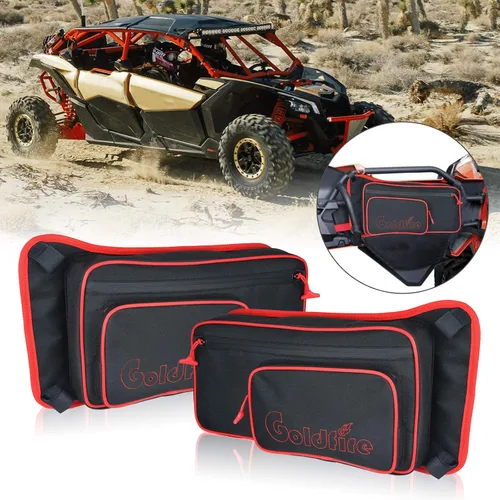 Vista 10 de UTV - Bolsas de almacenamiento para puerta delantera, compatibles con Can Am Maverick X3 MAX X DS Turbo X RS Turbo R 2017 - Bolsa de puerta lateral