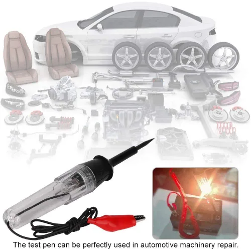 Vista 3 de para prueba de luz automotriz Gorgeri Car Test Pen, PVC Plastic 6-12-24V Car Auto Electrical Voltage Test Pen Light Lamp Circuit Tester Detector