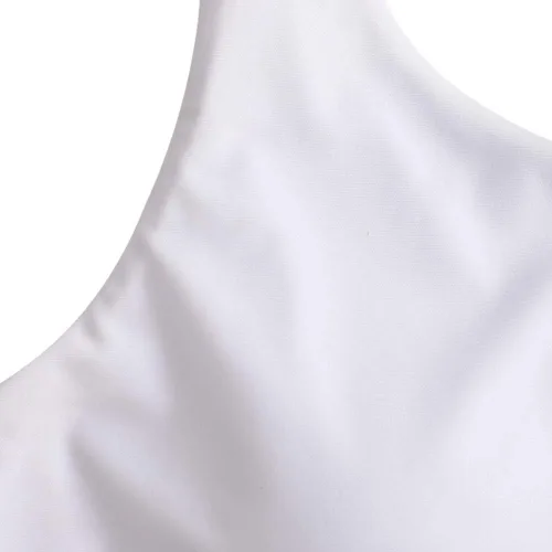 Vista 5 de ZAFUL Parte superior de bikini con nudo frontal para mujer, parte superior tipo tankini con cuello redondo y relleno