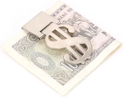 Vista 2 de Clip de dinero de acero inoxidable titular de la tarjeta de crédito M Acero