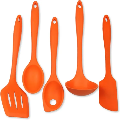 Vista 12 de Chef Craft Juego de herramientas de cocina de silicona premium multicolor de 5 piezas, surtido (42086)