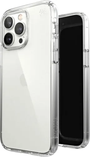 Vista 8 de Speck Funda transparente para iPhone 14 Pro Max, protección contra caídas, resistente a los arañazos, funda delgada de doble capa para iPhone 14 Pro