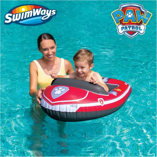 Vista 2 de Swimways Nickelodeon Paw Patrol Marshall - Vehículo acuático inflable para niños a partir de 3 años