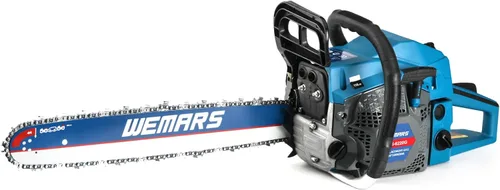 Vista 11 de Motosierra de 2 ciclos de 26CC a gasolina con cadena de 20", sierra a gasolina portátil, motosierra de mano para cortar madera, árboles y ramas