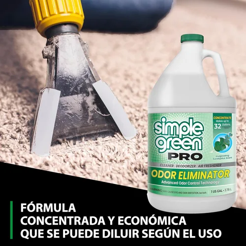 Vista 6 de Simple Green Eliminador de olores Pro Aroma de eucalipto 1 galón