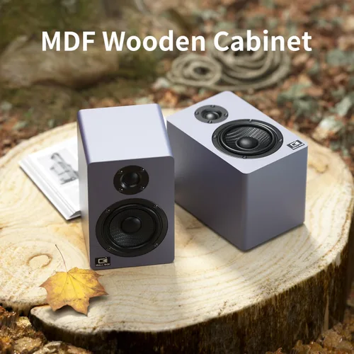 Vista 4 de Altavoces de computadora de 60 W para PC de escritorio, DSP, Bluetooth 5.3, óptica de 24 bits, USB-C, AUX, tweeter de cúpula de seda, controlador