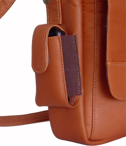 Vista 3 de NCAA Colorado Buffaloes Tan piel Laptop Messenger Bag