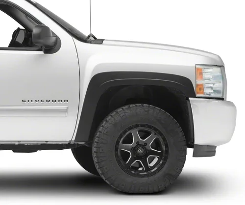 Vista 7 de Duratek Guardabarros estilo OEM Mejora de protección de arco de rueda de polipropileno duradero Acabado negro mate Compatible con Silverado