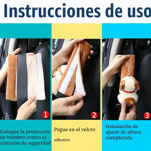 Vista 5 de ZOSTLAND 2 fundas para cinturón de seguridad de automóvil, almohadillas suaves para correa de seguridad automática, funda de cinturón de seguridad 2