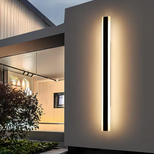 Vista 32 de Luces de Pared Modernas para Exterior de Casa, Apliques de Pared al Aire Libre de 23.6 Pulgadas, 3 Luces Color 3000K/4500K/6000K, Resistente al Agua