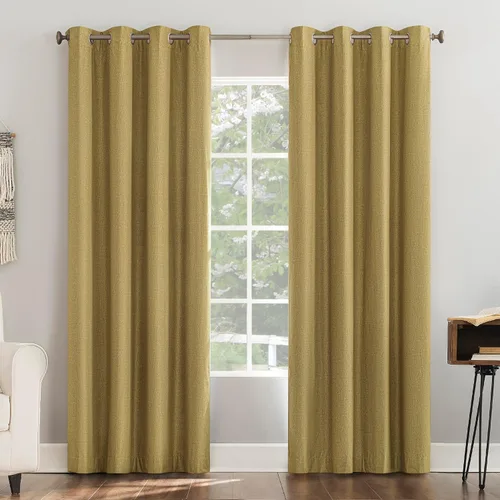 Vista 13 de Sun Zero Columbia - Paquete de 2 paneles de cortinas térmicas con ojales, par, 100 % opacas, ahorro de energía, 50 x 84 pulgadas, azul brumoso Azul