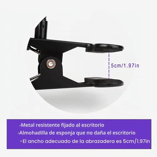 Vista 5 de Lámpara de curado de cuello de cisne de luz UV, 5W, lámpara ultravioleta