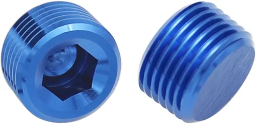 Vista 9 de Aluminio 1 "1 pulgada NPT rosca macho Allen cabeza enchufe enchufe de tubería, negro, paquete de 2