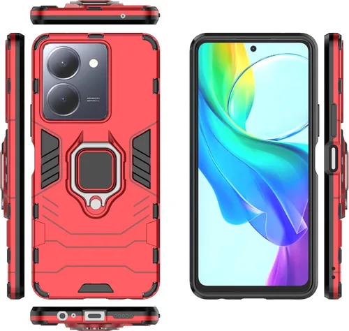 Vista 11 de Funda compatible con Realme 11 5G, carcasa de soporte compatible con Realme 11 5G RMX3751, funda negra