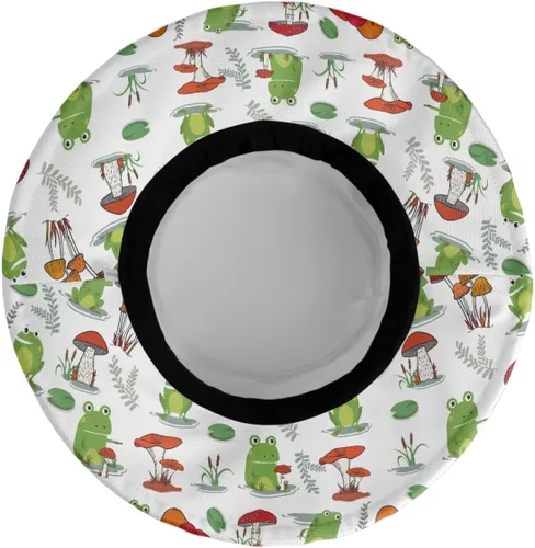 Vista 2 de Lindo sombrero de pescador de rana, protección solar, plegable, para verano, playa, sombrero de pescador, gorra de viaje para mujeres, hombres