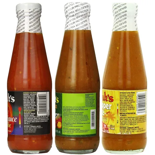 Vista 3 de Matouk's Flambeau - Salsa de pimiento picante y indio occidental, 10 onzas, paquete variado de 3
