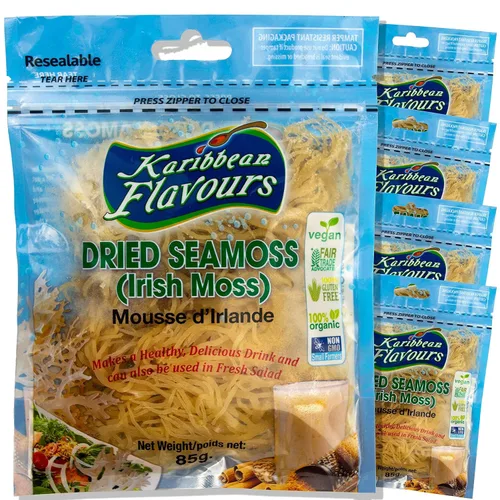 Vista 8 de Musgo irlandés premium Caribbean Superfood - Semillas artesanales silvestres, cosechadas éticamente, hace 4 cuartos de gel