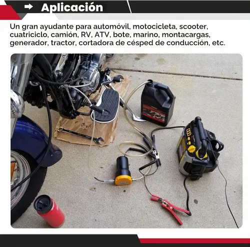 Vista 2 de ATPEAM Bomba de Cambio de Aceite Extractor 12V 60W, Extractor de Aceite/Diésel, Bomba de Cambio de Aceite de Succión de Líquido
