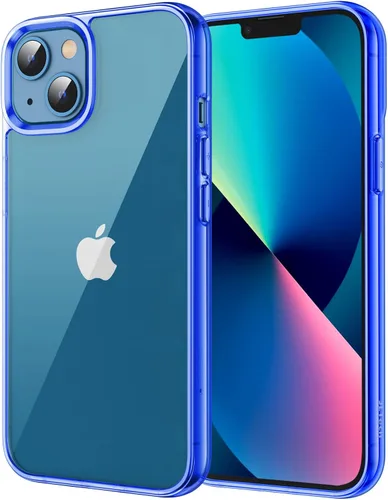 Vista 15 de JETech - Funda para iPhone 13 de 15,5 cm, cubierta de goma a prueba de golpes que no se pone amarilla, parte trasera transparente antiarañazos