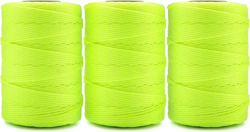 Vista 2 de HONGDA Juego de Línea de Albañil, 500 Pies de Cuerda de Nylon Trenzado #18 Línea de Albañil Perfecta para Trabajos de Albañilería y para el Trazado