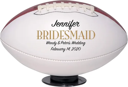 Vista 16 de Regalo personalizado de boda de fútbol, padrino de boda, padrino de boda, padrino, dama de honor, regalo de recuerdo de portador de anillos