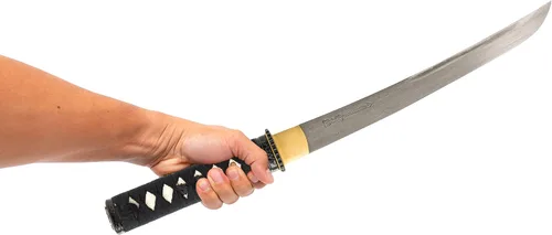 Vista 7 de HMS Espada Samurai Tanto japonesa, hierro Tsuba, acero al carbono 1045, forjada a mano templada, espiga completa, afilada afilado a mano