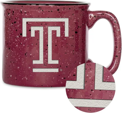 Vista 8 de Rico Industries NCAA Speckle 12oz Laser Engraved Campfire Mug
