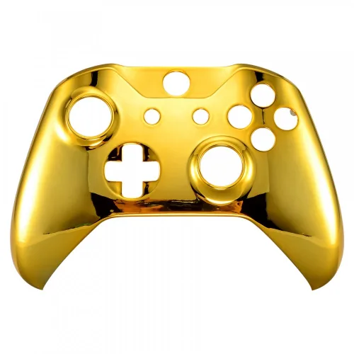 Vista 8 de eXtremeRate Chrome Gold Front Housing Shell Faceplate for Xbox One S & Xbox One X Controller - Controller NOT Included