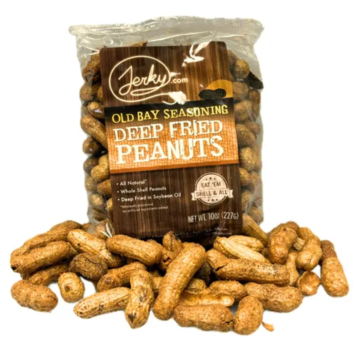 Vista 14 de Jerky.com Paquete de 3 muestras de cacahuetes fritos en cáscara, sabores gourmet que incluyen salado, ajo asado, picante picante, cacahuetes
