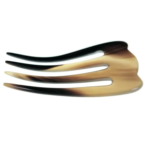 Vista 2 de Marycrafts Horn Buffalo Horn - Horno de 4 puntas, horquilla para el cabello, accesorios para el cabello para mujer