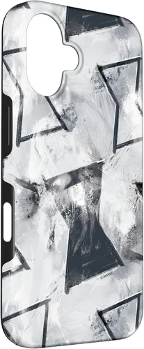 Vista 3 de iPhone 16 Marvel Black Widow Super Hero Reloj de arena Negro y Carcasa plateada