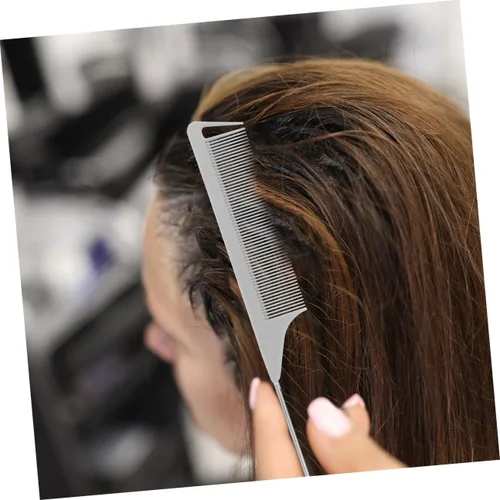 Vista 5 de STOBAZA Juego de 5 peines para separar el cabello con cola de rata para seccionar con precisión, peines para peinar el cabello, herramientas