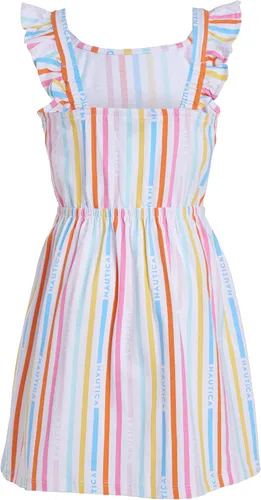 Vista 2 de Nautica Vestido estampado de manga volada para niña
