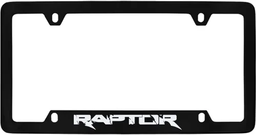 Vista 7 de Marco de Placa de Licencia de Metal Negro Ford Raptor
