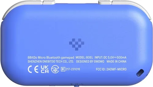 Vista 4 de 8Bitdo Micro Bluetooth Gamepad Pocket-sized Mini Controller for Switch, Android, and Raspberry Pi, Supports Keyboard Mode (Blue)