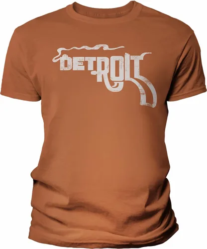 Vista 10 de Detroit Smoking Gun - Camisa para hombre y mujer, estilo vintage, suave Negro