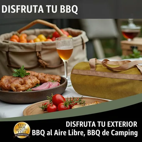 Vista 4 de Bolsa de almacenamiento de herramientas para parrilla, adecuada para almacenamiento de utensilios de parrilla, bolsa de almacenamiento de accesorios