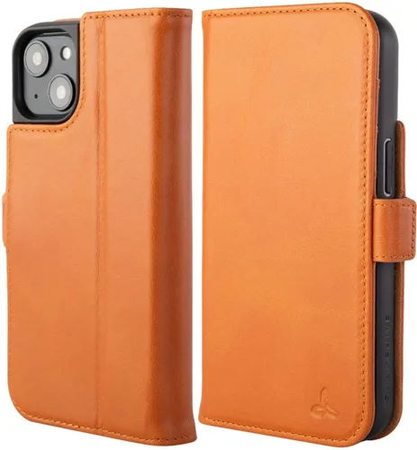 Vista 8 de Snakehive Cartera de cuero para iPhone 13 Funda de cuero genuino con tarjetero Funda tipo libro con tapa y soporte Compatible con iPhone 13