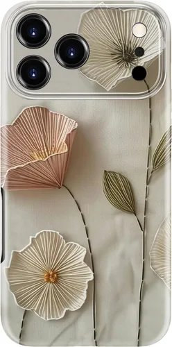 Vista 43 de Funda para iPhone 12 Mini, compatible con carga inalámbrica, protección de doble capa con elegante diseño de flores silvestres, silicona suave +