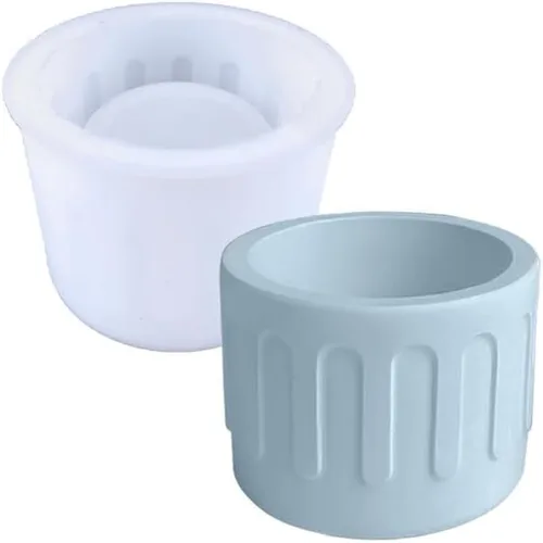 Vista 8 de Molde de silicona para florero, moldes de resina para florero, molde de resina para hacer manualidades, florero, decoración del hogar Estereoscópico
