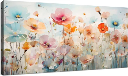 Vista 13 de Tucai Decor Lienzo decorativo para decoración de la mañana amanecer árboles verdes paisaje, sol sobre bosque, fotografía impresa en lienzo