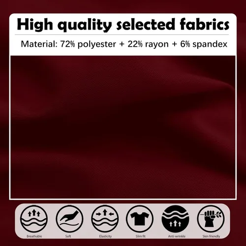 Vista 5 de VIAOLI Conjunto de ropa quirúrgica para mujer con cremallera, conjunto médico de enfermería y pantalón de enfermería, diseño moderno y sexy