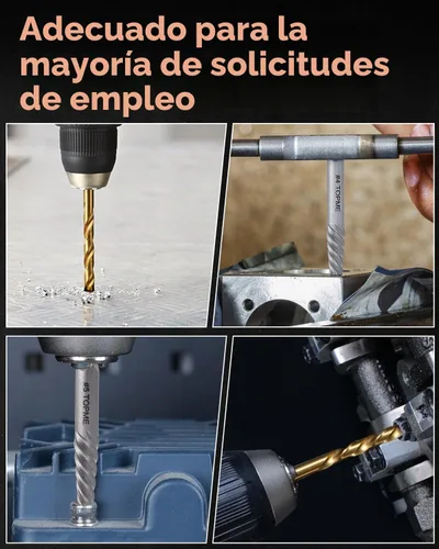 Vista 6 de Juego de extractores de tornillos fáciles de sacar de 14 piezas y juego de brocas para mano izquierda