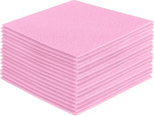 Vista 177 de FabricLA Hojas de fieltro acrílico para manualidades, cuadrados de fieltro precortados suaves de 4 x 4 pulgadas (3.9 in x 3.9 in), utiliza hojas