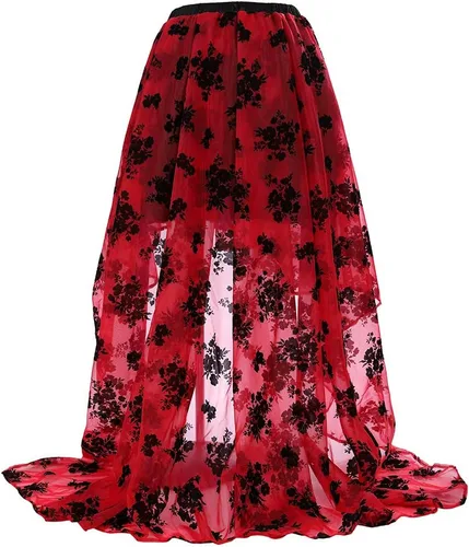 Vista 3 de Zhitunemi Disfraz steampunk para mujer, falda victoriana, vestido de corsé para niñas, talla grande, vestido de boda, con volantes, trajes altos