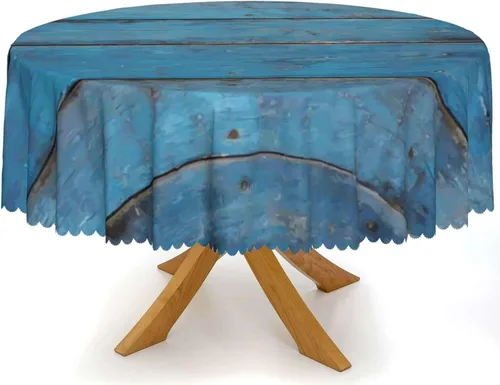 Vista 12 de Mantel redondo con temática de cebra, mantel lavable a prueba de derrames, lavable, reutilizable, para comedor, cocina, decoración del hogar, cena