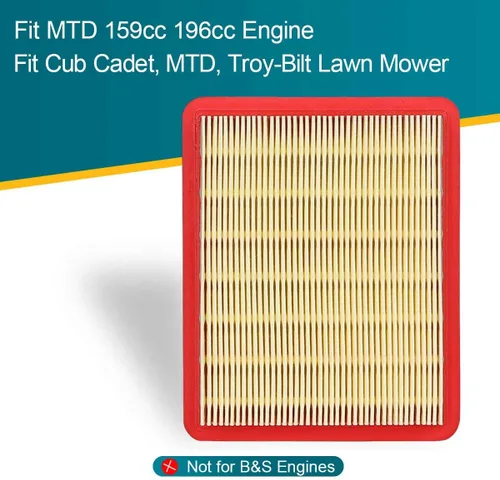 Vista 3 de Emmawin Paquete de 2 filtros de aire 951-15245 para cortacésped de motor Cub Cadet MTD de 159 cc y 196 cc, repuesto para filtro de aire 751-15245